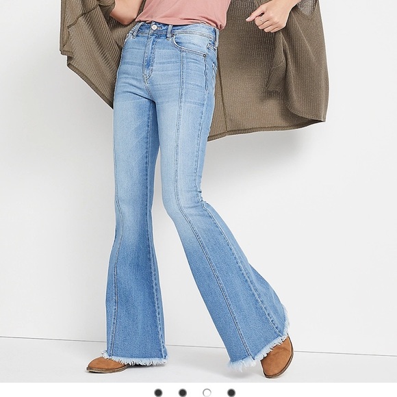 KanCan Flare High Rise Front Seam Jean - Picture 2 of 4